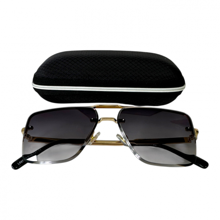 Ochelari de soare bărbați, cu filtru de protecție UV 400, cu toc cadou, OSB62 [4]