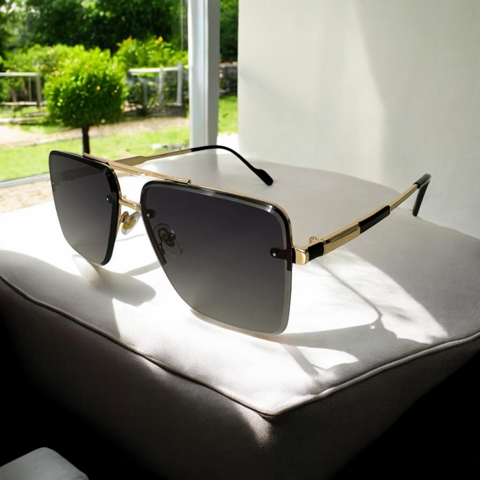 Ochelari de soare bărbați, cu filtru de protecție UV 400, cu toc cadou, OSB62 [5]