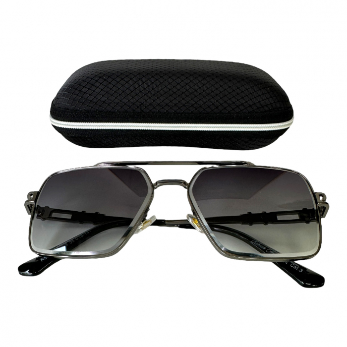 Ochelari de soare bărbați, cu filtru de protecție UV 400, cu toc cadou, OSB64 [4]