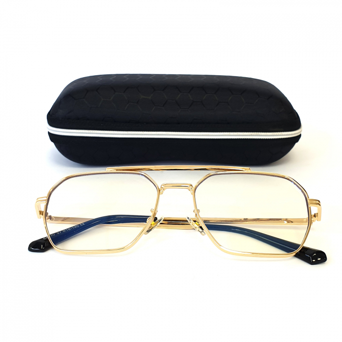 Ochelari de soare unisex, cu filtru de protecție UV 400, cu toc cadou, OSX25 [4]