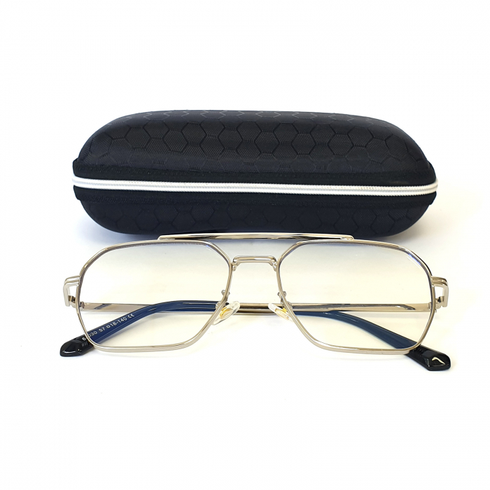 Ochelari de soare unisex, cu filtru de protecție UV 400, cu toc cadou, OSX25 [8]
