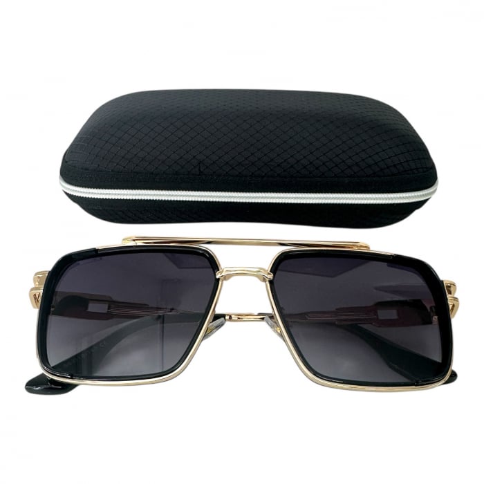 Ochelari de soare unisex, cu filtru de protecție UV 400, cu toc cadou, OSX40 [4]