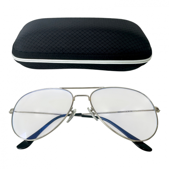 Ochelari de soare unisex, cu filtru de protecție UV 400, cu toc cadou, OSX42 [4]