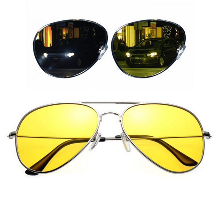 Ochelari pentru condus, unisex, cu filtru de protecție UV 400, cu toc cadou, OSX12 [4]