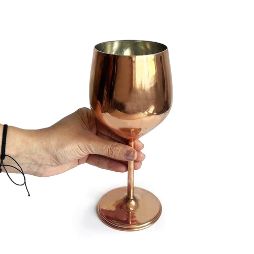 Pahar din cupru pentru vin 500 ml CTR61 [4]