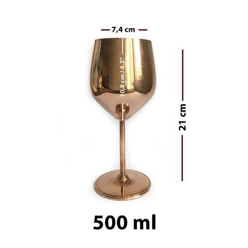 Pahar din cupru pentru vin 500 ml CTR61 [7]