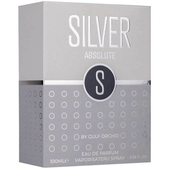 Parfum arăbesc bărbați original import Dubai Silver Absolute by Gulf Orchid 100ml [4]