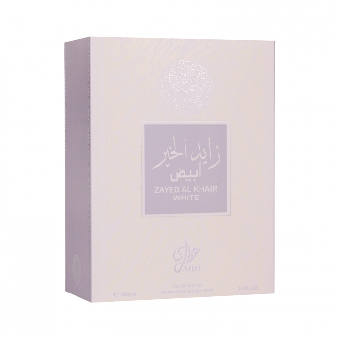 Parfum arăbesc bărbați original import Dubai Zayed Al Khair White by Attri 100 ml [5]