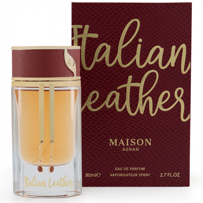 Parfum arăbesc unisex original import Dubai Italian Leather by Maison Asrar 80ml  [4]