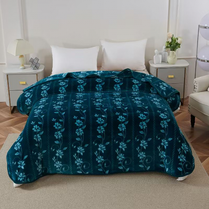 Pătură Cocolino dublă cu flori 200x230 cm, PDD13 [1]