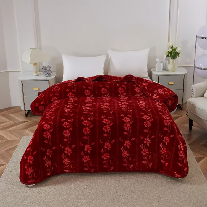 Pătură Cocolino dublă cu flori 200x230 cm, PDD16 [1]