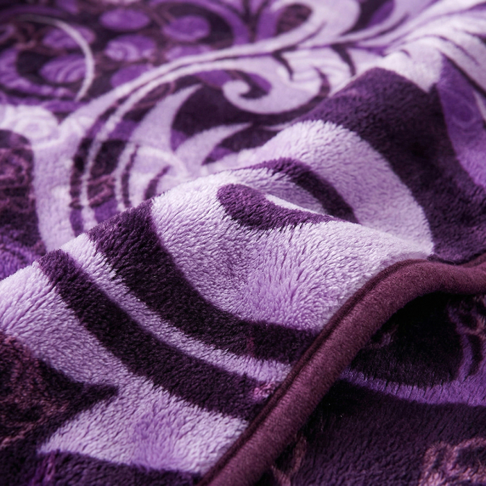 Pătură Cocolino Gofrată, 200x240 cm, 3D cu model, mov, PGU206 [2]