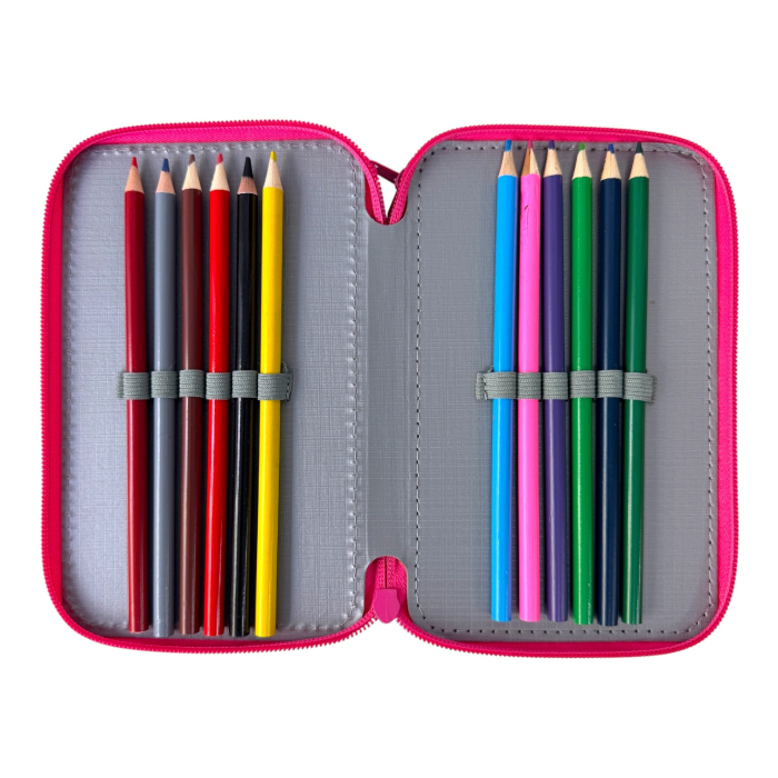 Penar complet echipat, 3 compartimente, 32 piese, pentru fete, roz, PNF08 [4]