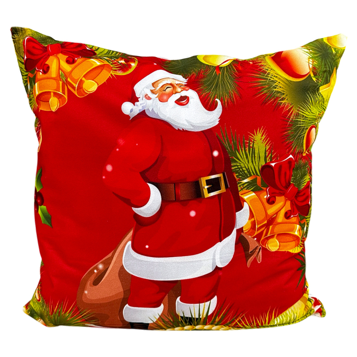 Pernă decorativă de Crăciun 40x40 cm cu Moș Crăciun PPC03 [1]