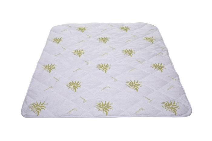 Pilotă albă cu aloe vera, microfibră matlasată, 200x220 cm, 250 g/mp [3]