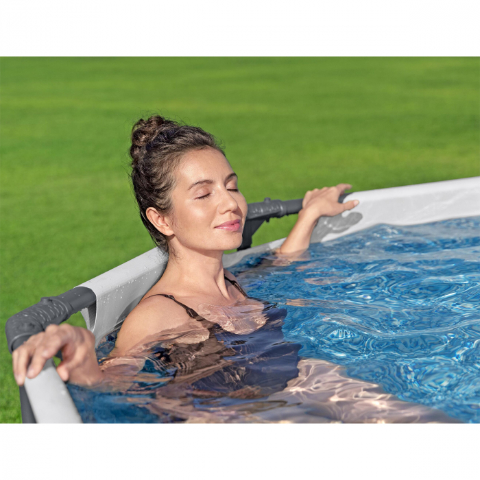 Piscină rotundă cadru metalic 4678 litri Bestway 305x76 cm cu pompă și flitru incluse [5]