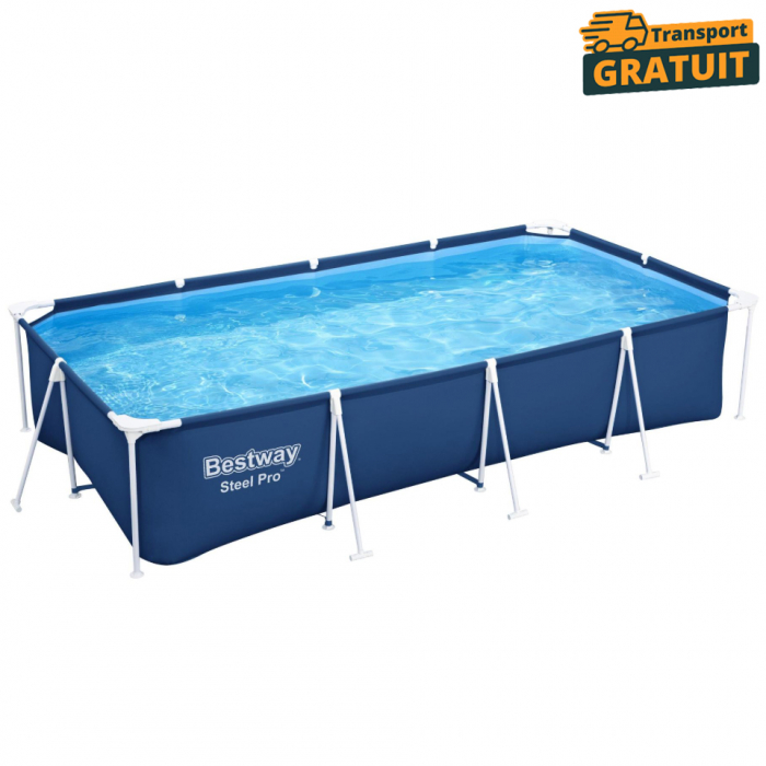 Piscină cadru metalic 5700 litri Bestway Steel Pro Max 400x211x81 cm [1]