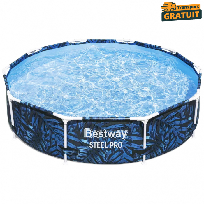 Piscină rotundă cadru metalic 4062 litri Bestway Steel Pro Max 305x66 cm [1]