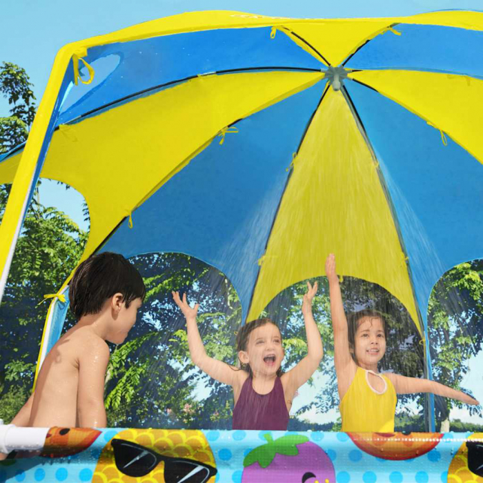 Piscină pentru copii cu parasolar protecție UV 1688 litri Bestway 244x51 cm [8]