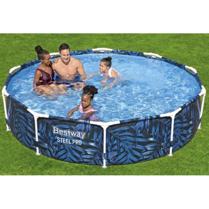 Piscină rotundă cadru metalic 4062 litri Bestway Steel Pro Max 305x66 cm [3]