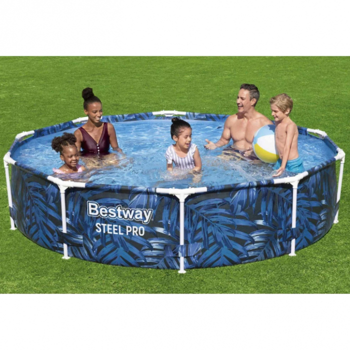 Piscină rotundă cadru metalic 4062 litri Bestway Steel Pro Max 305x66 cm [4]