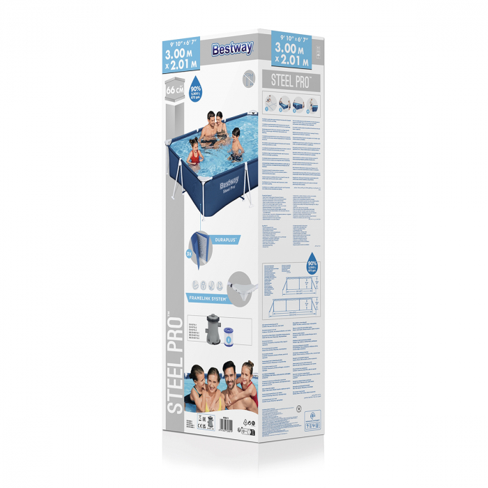 Piscină cadru metalic Bestway Steel Pro Max 3300 litri 300 x 201 x 66 cm [5]