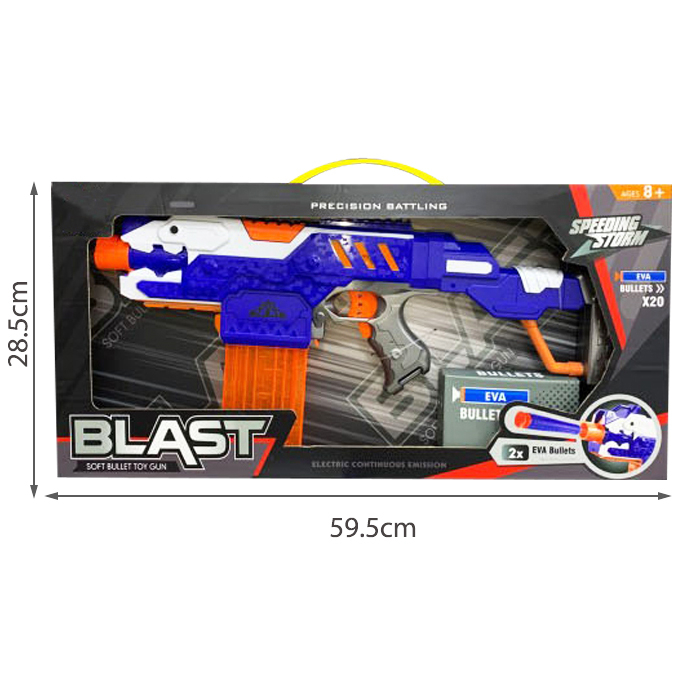 Pistol airsoft de jucărie cu 20 gloanțe moi din spumă cu ventuze JC107 [4]
