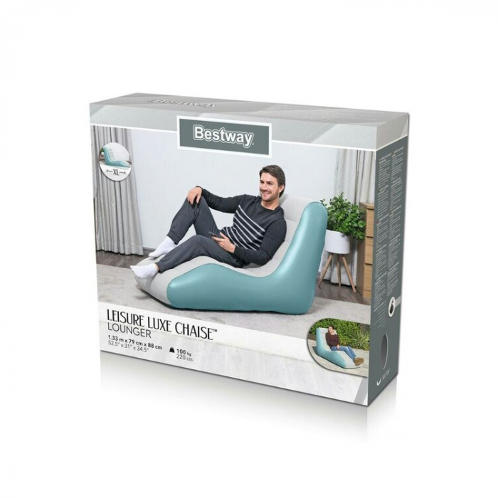 Fotoliu gonflabil Bestway Leisure Luxe 133x79x88 cm [9]
