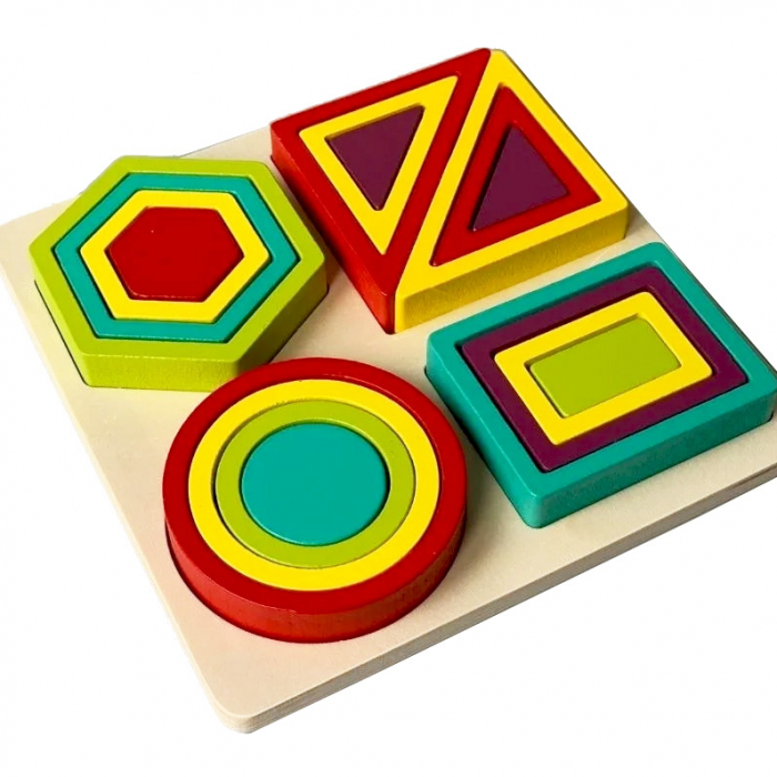 Puzzle logic din lemn Shape and ferrule JC32 [3]