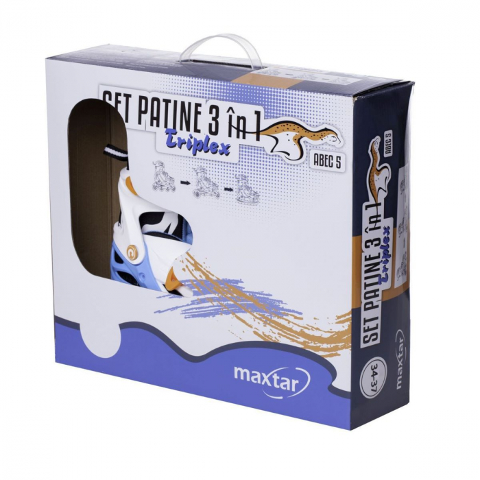 Role 3 In 1 Maxtar Triplex băieţi mărime ajustabilă alb/albastru [3]