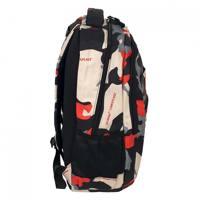 Rucsac camuflaj roșu XRU, 47 x 35 x 20 cm, 3 compartimente, RS21 [2]