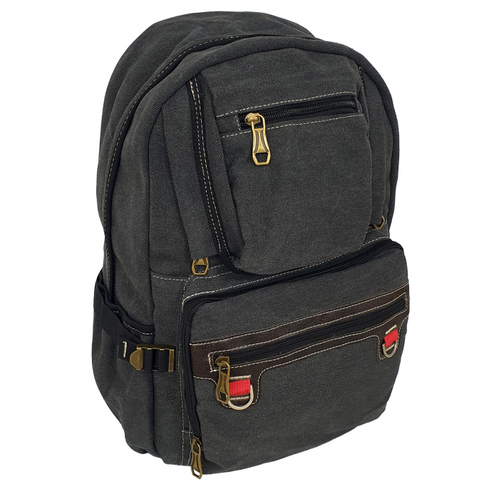 Rucsac gri denim, 45 x 35 x 20 cm, 2 compartimente, RS15 [3]