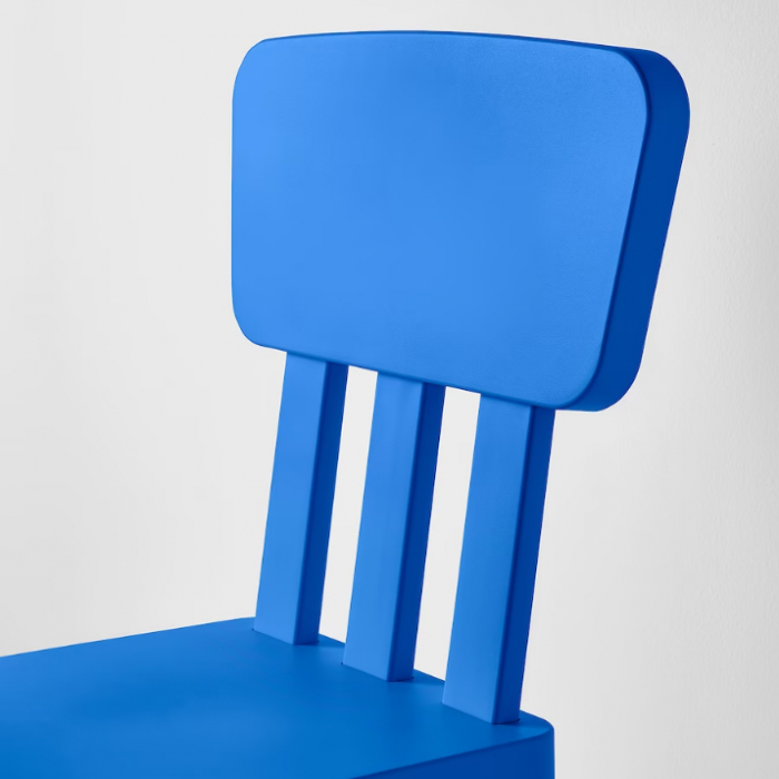 Scăunel din plastic cu spătar, 67x36x39 cm, albastru, MC32 [3]
