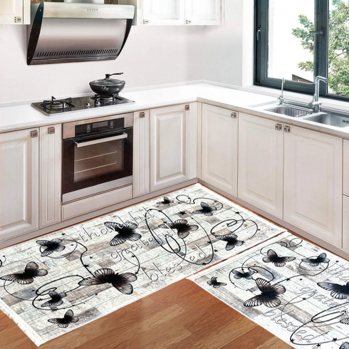 Set 2 Covoare bucătărie antiderapante 60x80 cm + 60x120 cm, CBU300 [2]