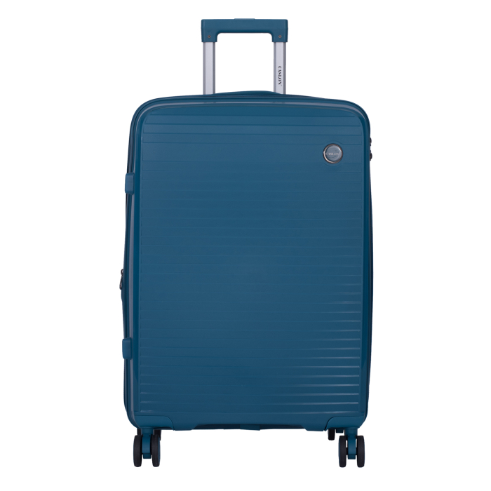 Set 2 trolere M+S, Polipropilenă flexibilă anti-casabilă, 4 roți, albastru petrol [3]