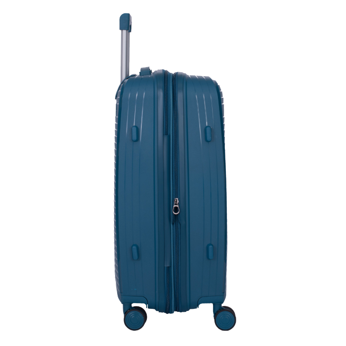 Set 2 trolere M+S, Polipropilenă flexibilă anti-casabilă, 4 roți, albastru petrol [5]