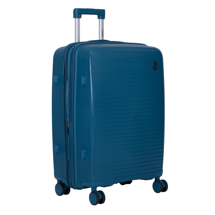 Set 2 trolere M+S, Polipropilenă flexibilă anti-casabilă, 4 roți, albastru petrol [2]