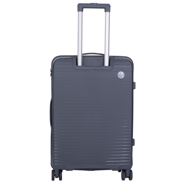 Set 2 trolere M+S, Polipropilenă flexibilă anti-casabilă, 4 roți, gri [4]