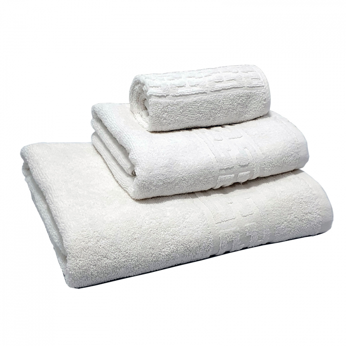 Set 3 prosoape de baie 70x130 cm, 50x90 cm, 30x50 cm, bumbac [1]