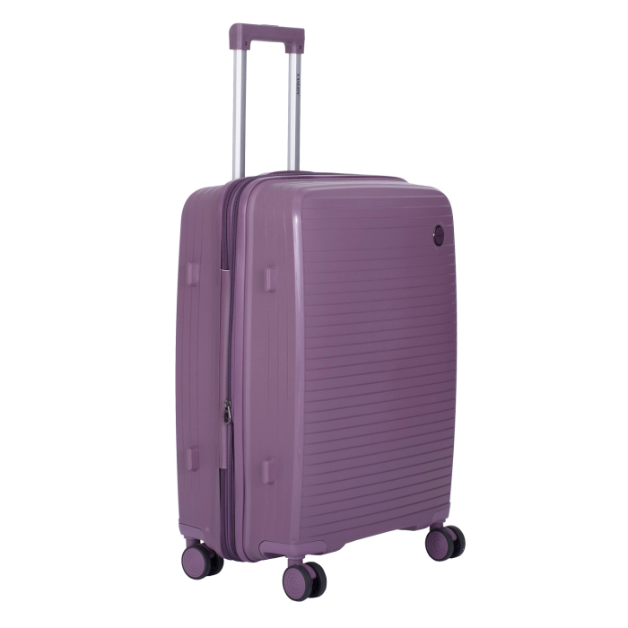 Set 3 trolere L+M+S, Polipropilenă flexibilă anti-casabilă, 4 roți duble, mov [3]