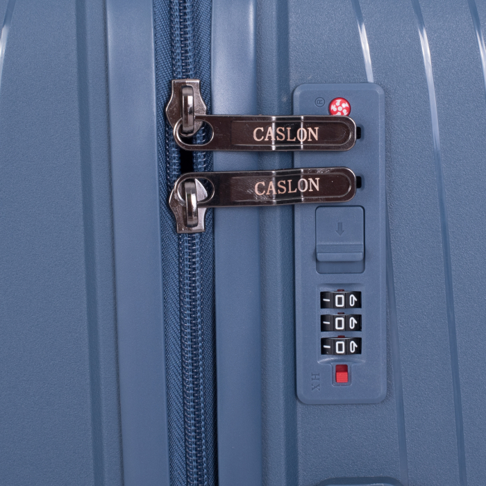 Set 3 trolere L+M+S, Polipropilenă flexibilă anti-casabilă, 4 roți duble, bleumarin [9]