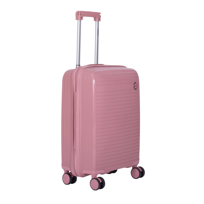 Set 3 trolere L+M+S, Polipropilenă flexibilă anti-casabilă, 4 roți duble, roz [4]