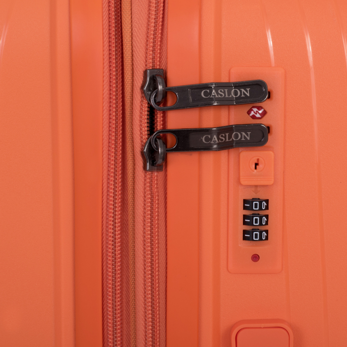 Set 3 trolere L+M+S, Polipropilenă flexibilă anti-casabilă, 4 roți duble, portocaliu [9]