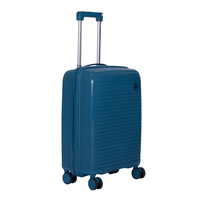 Set 3 trolere L+M+S, Polipropilenă flexibilă anti-casabilă, 4 roți duble, albastru petrol [4]