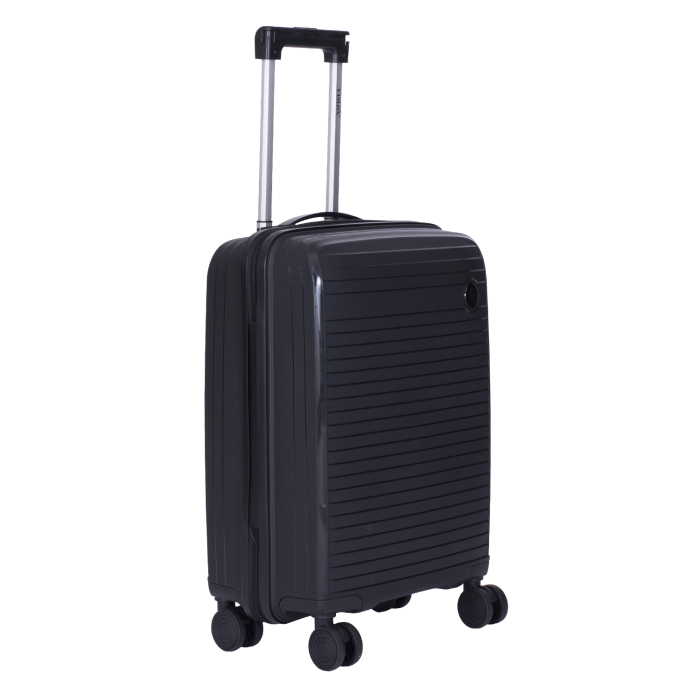 Set 3 trolere L+M+S, Polipropilenă flexibilă anti-casabilă, 4 roți duble, negru [4]