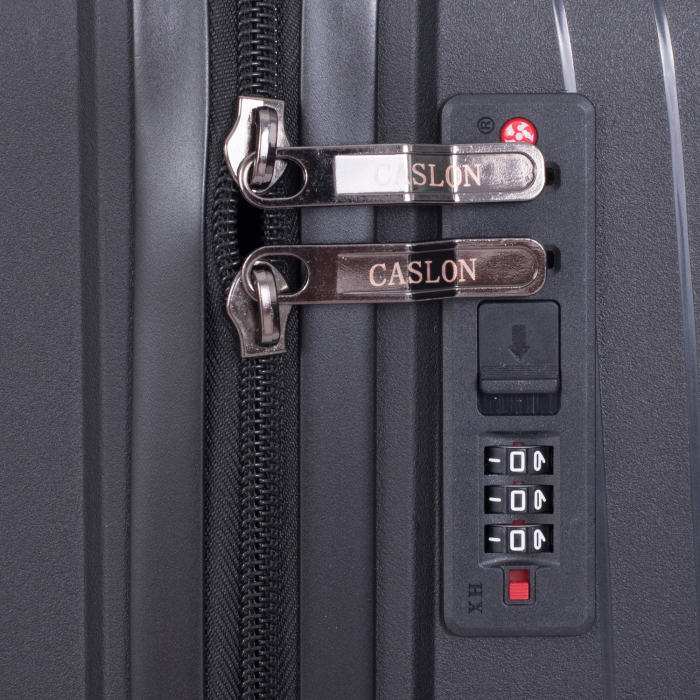 Set 3 trolere L+M+S, Polipropilenă flexibilă anti-casabilă, 4 roți duble, negru [9]