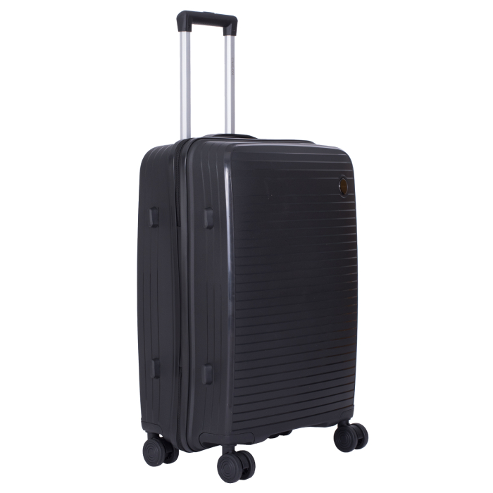 Set 3 trolere L+M+S, Polipropilenă flexibilă anti-casabilă, 4 roți duble, negru [2]