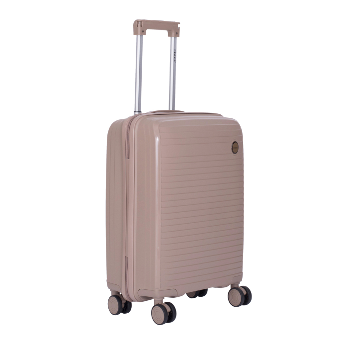 Set 3 trolere L+M+S, Polipropilenă flexibilă anti-casabilă, 4 roți duble, bej [4]