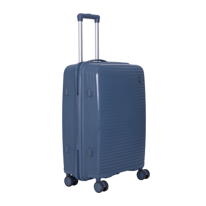 Set 3 trolere L+M+S, Polipropilenă flexibilă anti-casabilă, 4 roți duble, bleumarin [4]