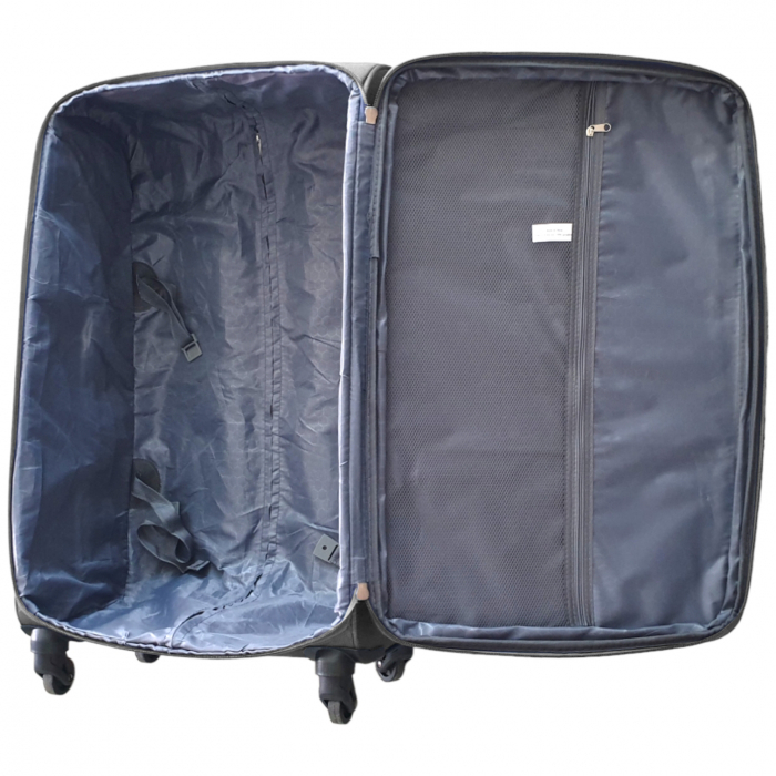Set 3 valize troler material textil, 4 roți, verde, 3 dimensiuni, TRC87 [10]